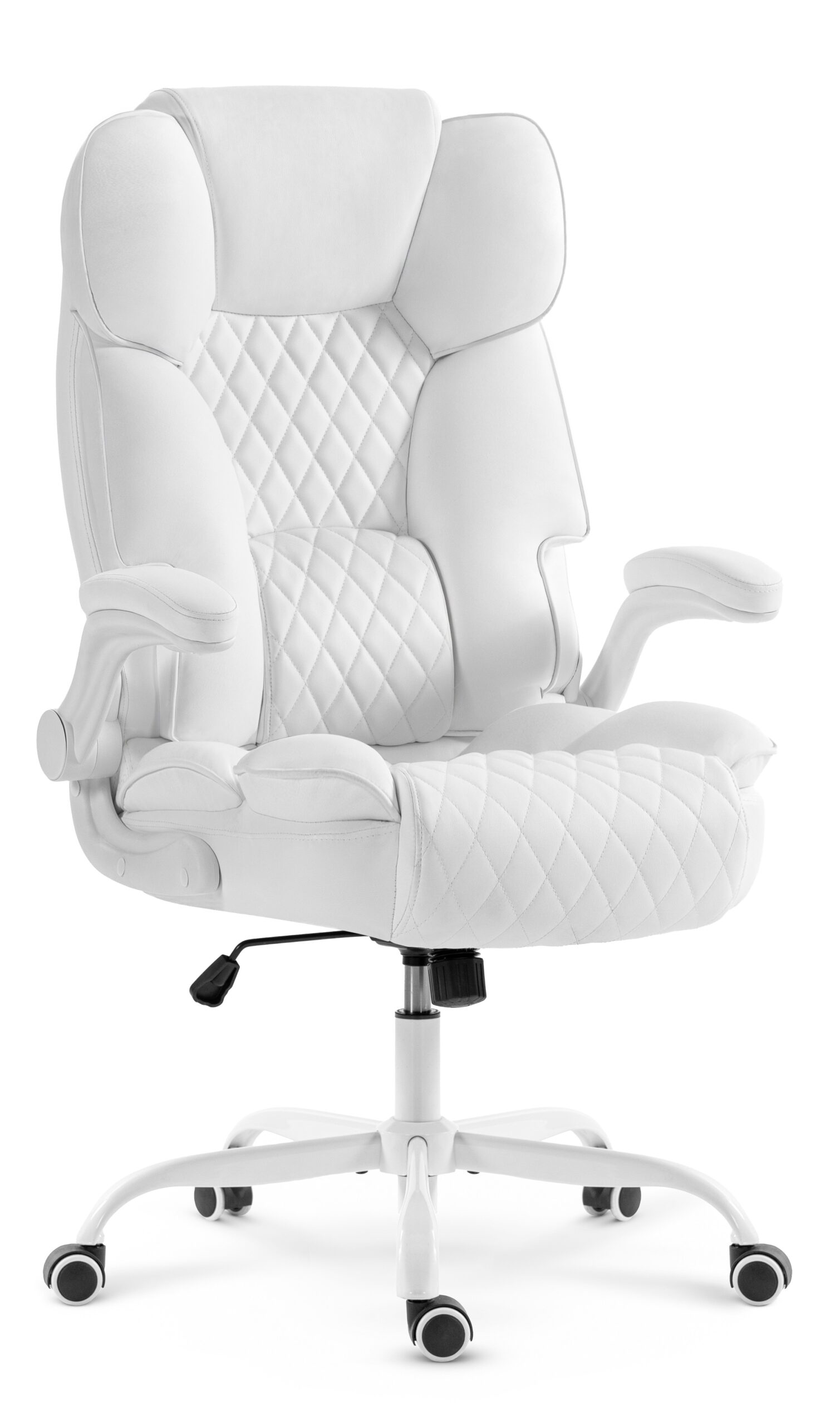 Fotel-biurowy-obrotowy-Hells-Chair-HC-1033-White-Bialy-Ekoskora Офісне крісло Hell's Chair HC-1033 White екошкіра - Зображення 1