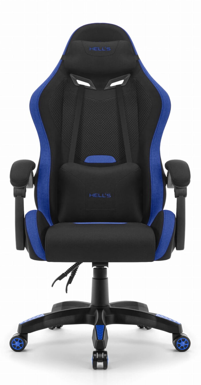 Геймерське крісло Hell's Chair HC-1012 Black Blue тканина - Зображення 7