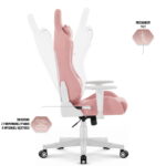 Геймерське крісло Hell's Chair HC-2001 Pink White - Зображення 11