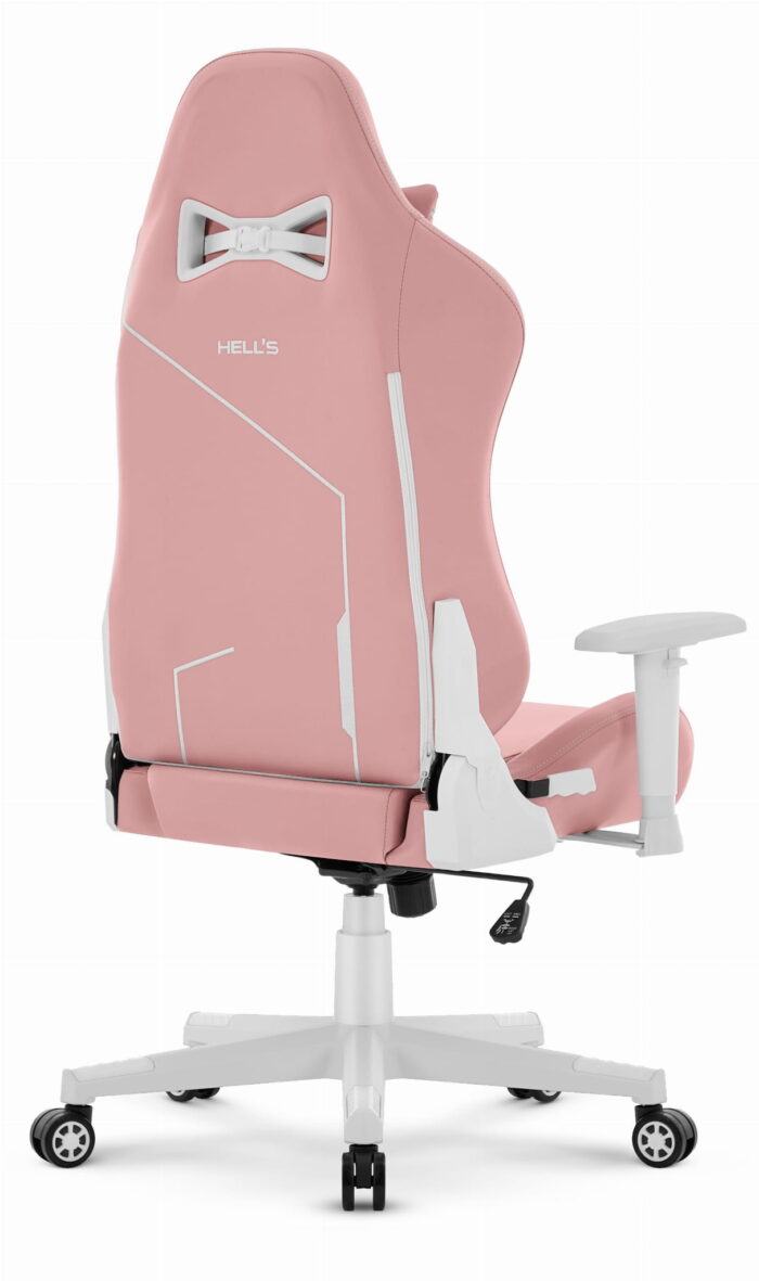 Геймерське крісло Hell's Chair HC-2001 Pink White - Зображення 6