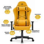 Геймерське крісло Hell's Chair HC-2001 Yellow - Зображення 9