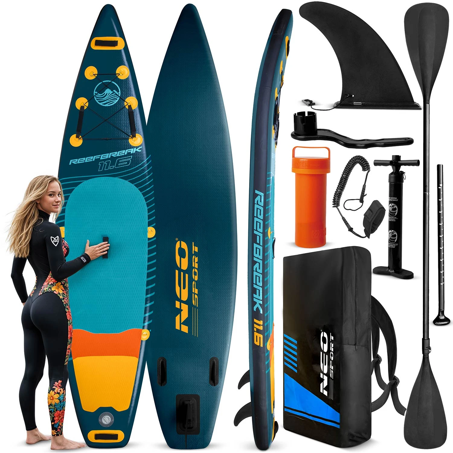 deska-sup-reefbreak-350-x-81_62504 SUP дошка Neo-sport 170311 Reefbreak 11.6 350 см - Зображення 1