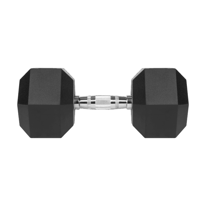 Гантель HEX Rebel Active 22,5 кг з чавуну з гумовим покриттям для силових тренувань - Зображення 2