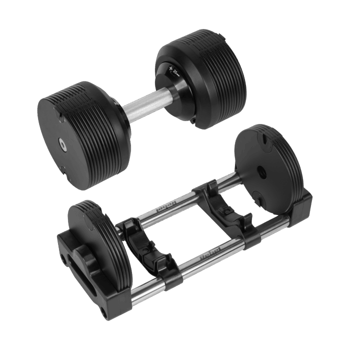 Чавунні автоматичні регульовані гантелі Rebel 36 кг з кроком 1 кг - Зображення 4