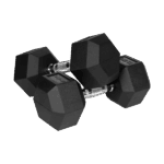 Гумовані чавунні гантелі HEX Rebel Active 2x12,5 кг міцність і безпека - Зображення 2