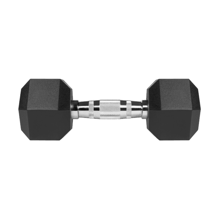 Гумовані чавунні гантелі HEX Rebel 2x6 кг з нековзним покриттям - Зображення 4