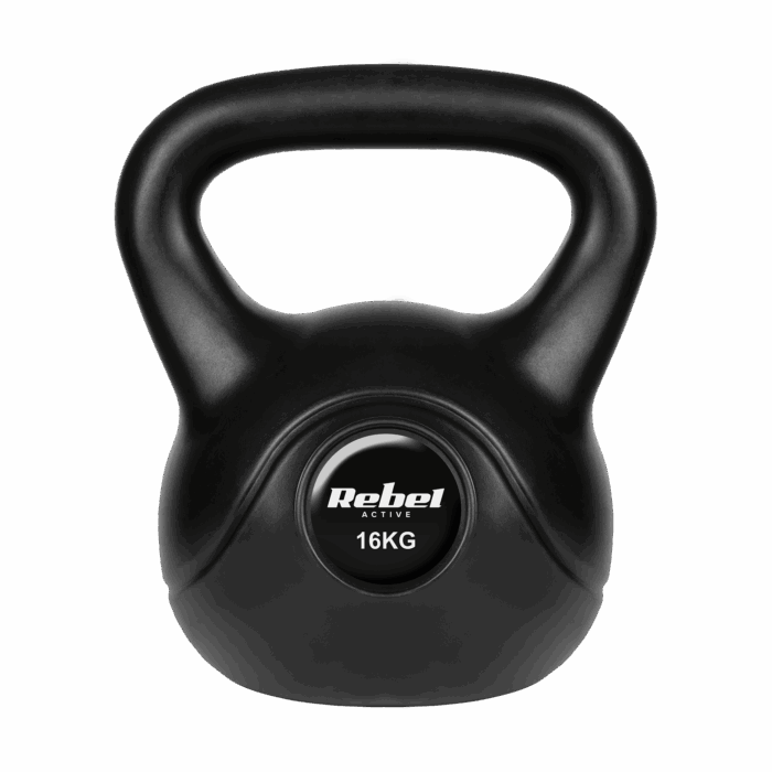 Гіря бітумінозна Rebel RBA-2318 ACTIVE 16 кг з ергономічною ручкою - Зображення 2