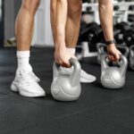 Гіря бітумінозна Rebel ACTIVE 2 кг сіра з ергономічною ручкою та плоским дном - Зображення 4
