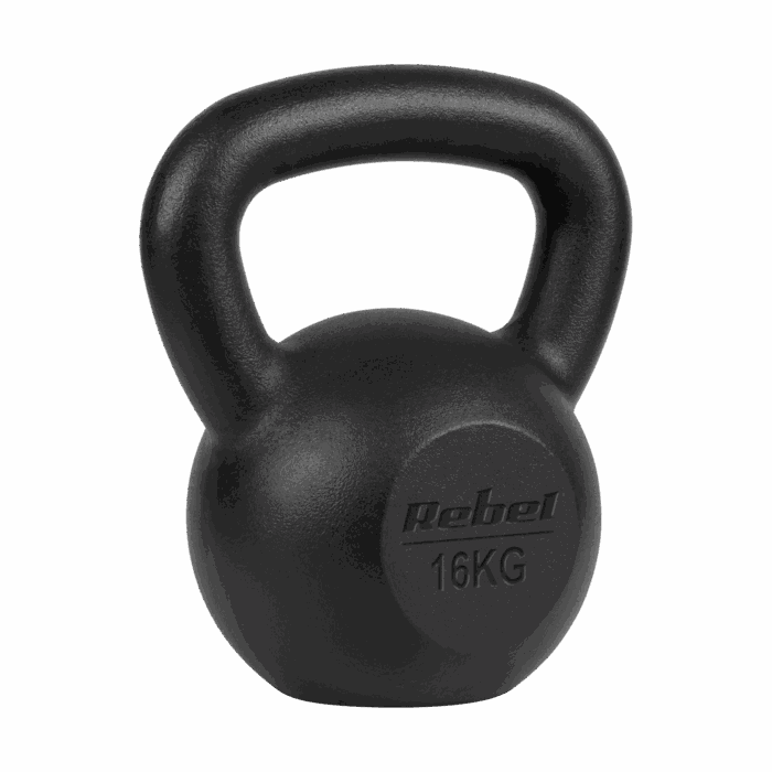 Чавунна гиря Rebel Active 14 кг з ергономічною ручкою для силових тренувань - Зображення 3