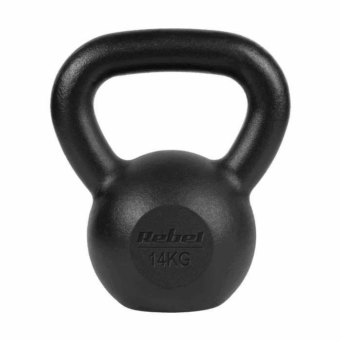Чавунна гиря Rebel Active 14 кг з ергономічною ручкою для силових тренувань - Зображення 2
