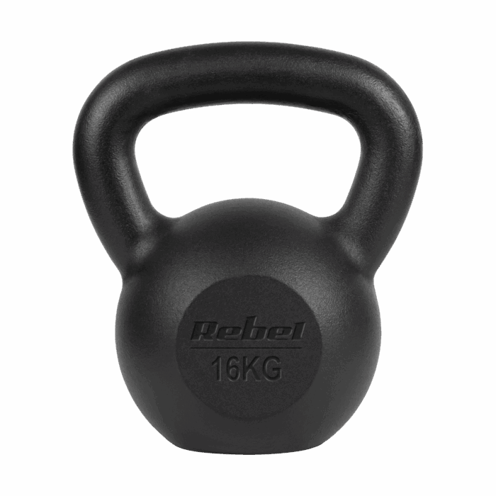 Чавунна гиря Rebel Active 16 кг з ергономічною ручкою для силових тренувань - Зображення 2