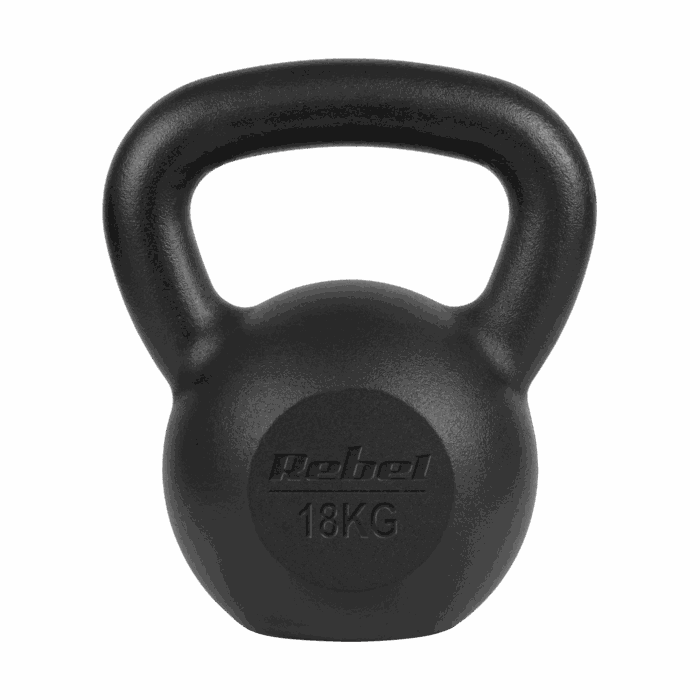 Гиря чавунна Rebel Active 18 кг із ергономічною ручкою та плоским дном - Зображення 2