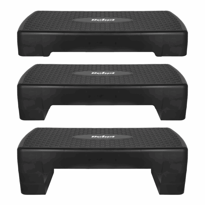 Степ-платформа REBEL ACTIVE RBA-3227-BK 3 рівні, 68 см, чорний - Зображення 6