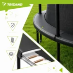Батут Trizand 366 см з сіткою. драбинкою. 150 кг - Зображення 6