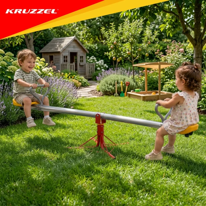 Дитяча садова гойдалка Kruzzel 2в1 з обертанням 360° - Зображення 7