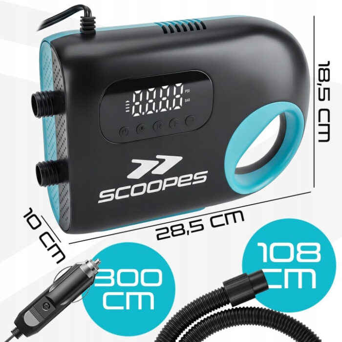Насос для SUP-дошки Scoopes 114810 двосторонньої дії з манометром - Зображення 2