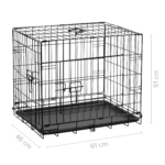 Металева клітка для собак. REBEL RA-1201 ANIMALS. M - Зображення 6
