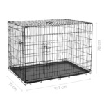 Металева клітка для собак. REBEL RA-1204 ANIMALS. XXL - Зображення 6
