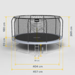 Батут Rebel RBA-8005 Active PRO 15ft/457cm - Зображення 8