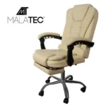 Крісло офісне Malatec 23287 з підніжкою. кремове - Зображення 2