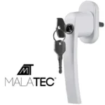 Віконна ручка Malatec 23438 з замком. 13 x 2 см. біла - Зображення 9