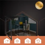 Складаний письмовий стіл Ruhhy 26117 чорний 80×75×40 см - Зображення 7