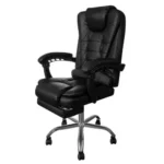 Офісне крісло Malatec 26195 з підніжкою. чорне - Зображення 4