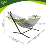 Гамак Gardlov 200x150 см на сталевому стелажі. до 250 кг - Зображення 3