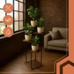 Підлогова стійка для квітів RUHHY 107 см. 5 рівнів. метал - Зображення 10
