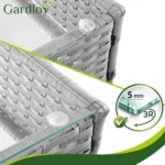 Комплект садових меблів Gardlov 26910 з техноротангу. сірий - Зображення 4