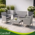 Комплект садових меблів Gardlov 26910 з техноротангу. сірий - Зображення 7