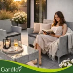 Комплект садових меблів Gardlov 26910 з техноротангу. сірий - Зображення 8