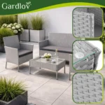 Комплект садових меблів Gardlov 26910 з техноротангу. сірий - Зображення 3