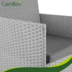Комплект садових меблів Gardlov 26910 з техноротангу. сірий - Зображення 15