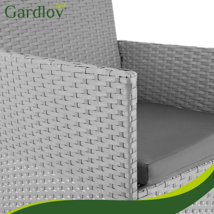 Комплект садових меблів Gardlov 26910 з техноротангу. сірий - Зображення 15