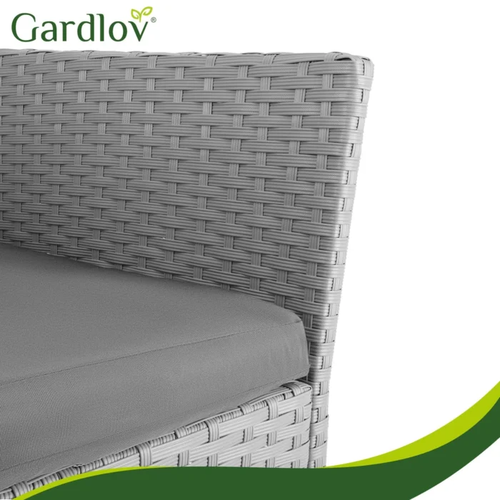 Комплект садових меблів Gardlov 26910 з техноротангу. сірий - Зображення 16
