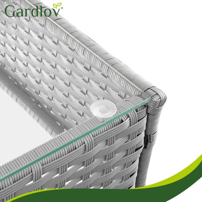 Комплект садових меблів Gardlov 26910 з техноротангу. сірий - Зображення 18