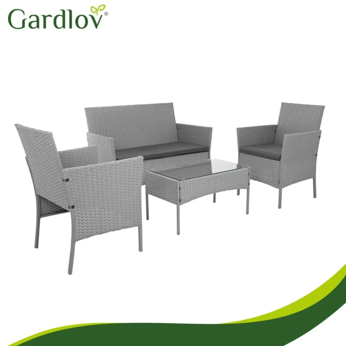 Комплект садових меблів Gardlov 26910 з техноротангу. сірий - Зображення 13