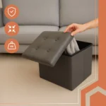 Пуф складаний Ruhhy 25780 сірий 39 л з відділенням - Зображення 14