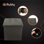 Пуф складаний Ruhhy 25780 сірий 39 л з відділенням - Зображення 16