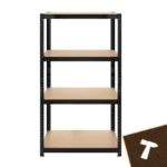 Стелаж складський Bigstren чорний 150×75×30 см - Зображення 10