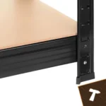 Стелаж складський Bigstren чорний 150×75×30 см - Зображення 11