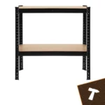 Стелаж складський Bigstren чорний 150×75×30 см - Зображення 16