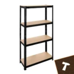 Стелаж складський Bigstren чорний 150×75×30 см - Зображення 9
