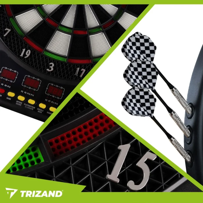 Електронна дартс-мішень Trizand 26307 з LED-дисплеями - Зображення 3