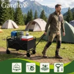 Складаний садовий візок Gardlov 90 л. до 100 кг. 4 колеса - Зображення 15