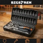Набір інструментів Bigstren 46 елементів у валізі 1/4" - Зображення 2
