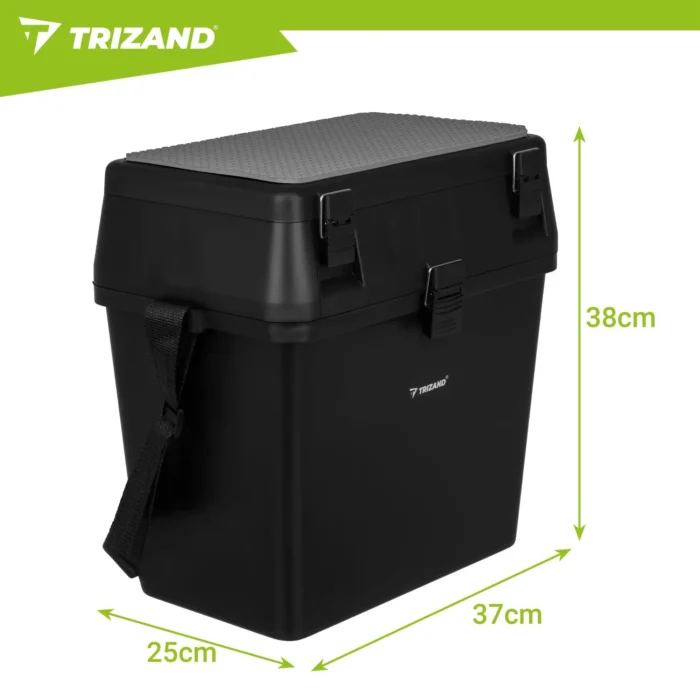 Рибальська скриня Trizand 38×34×21 см з ременем - Зображення 2