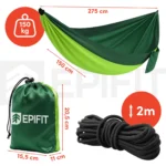 Одномісний гамак EPIFIT CALM275 114260 зелений 275×140см - Зображення 3