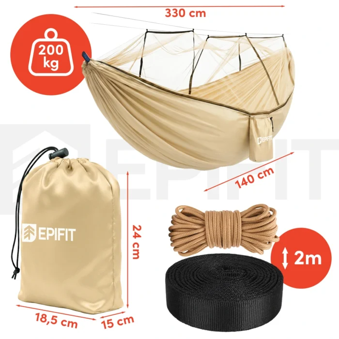 Двомісний гамак RANGER Sahara Epifit 114263 з сіткою - Зображення 2
